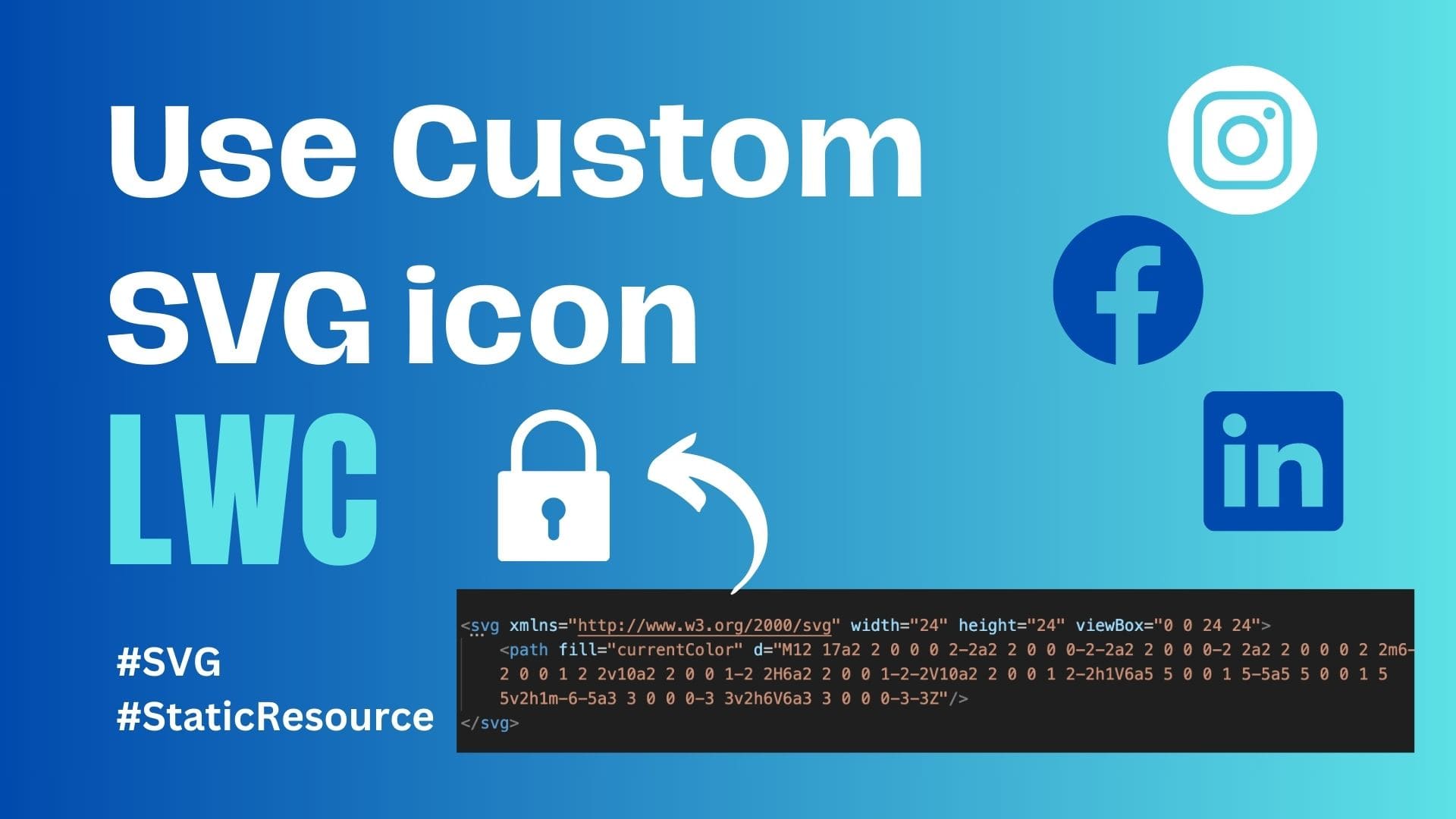 Step by Step guide to use custom SVG icon in LWC